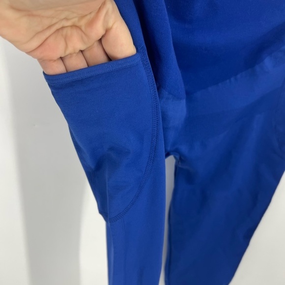 MIRITY blue Maternity High Waist  Over Belly Workout leggings Xl - Picture 7 of 9